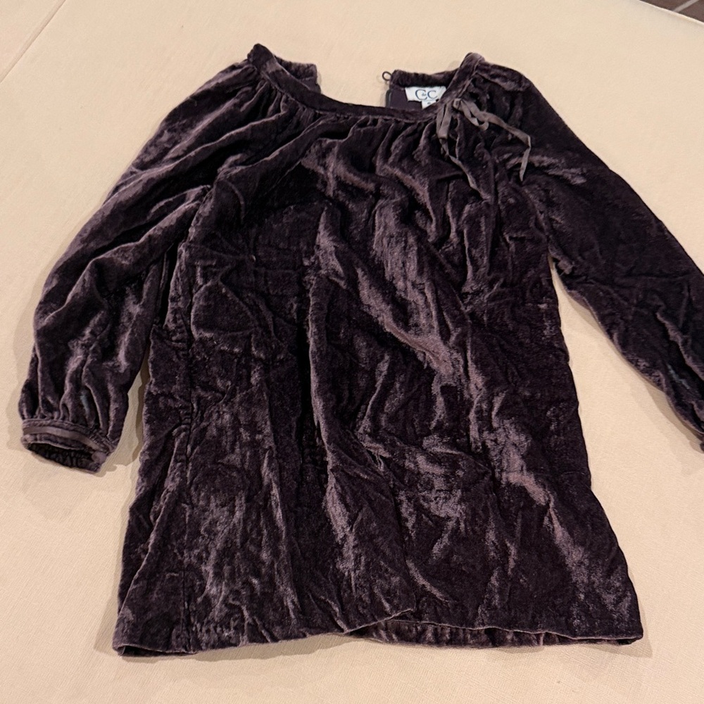 C de C Velvet Dress in Deep Brown